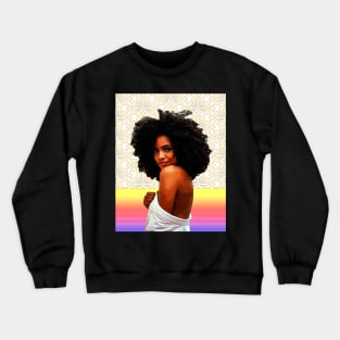 Brunette Woman Crewneck Sweatshirt